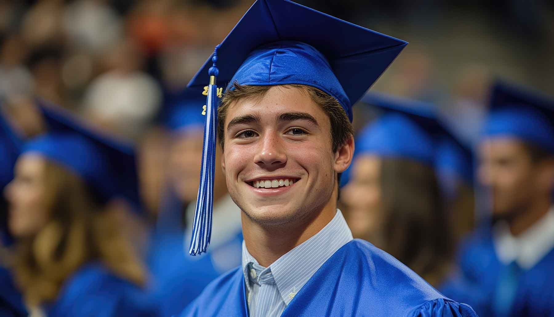 Smiling graduate