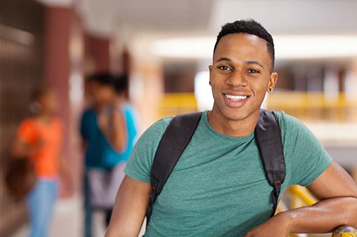 Male college student